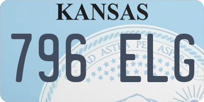 KS license plate 796ELG