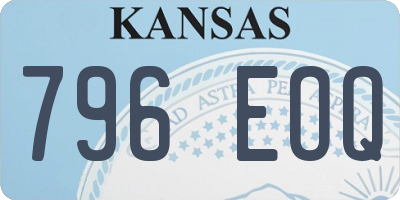 KS license plate 796EOQ