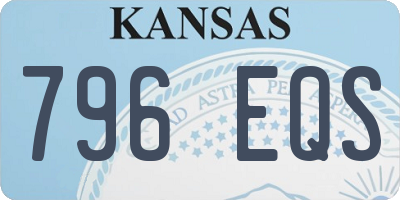 KS license plate 796EQS