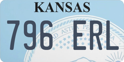 KS license plate 796ERL