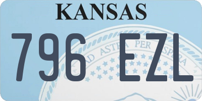 KS license plate 796EZL