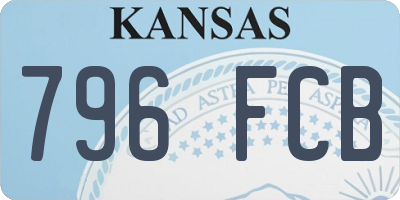 KS license plate 796FCB