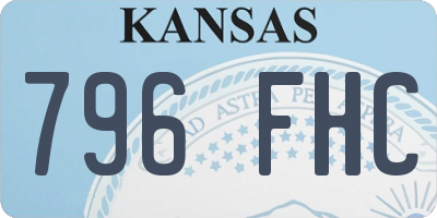 KS license plate 796FHC