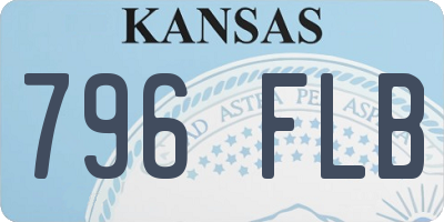 KS license plate 796FLB