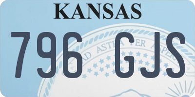 KS license plate 796GJS
