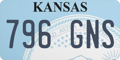 KS license plate 796GNS