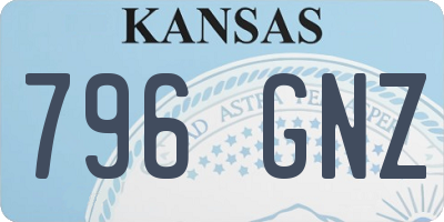 KS license plate 796GNZ