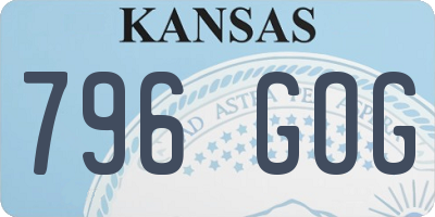 KS license plate 796GOG