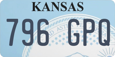 KS license plate 796GPQ
