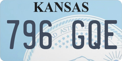 KS license plate 796GQE