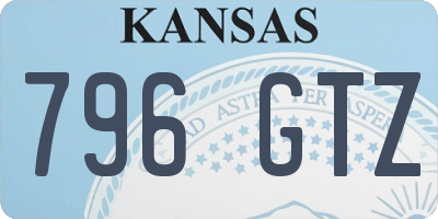 KS license plate 796GTZ