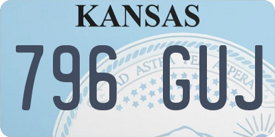 KS license plate 796GUJ