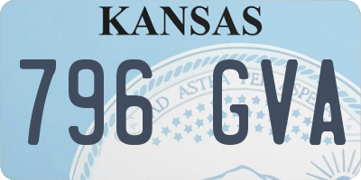 KS license plate 796GVA