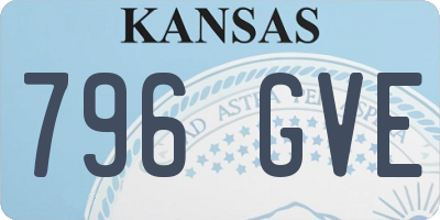 KS license plate 796GVE