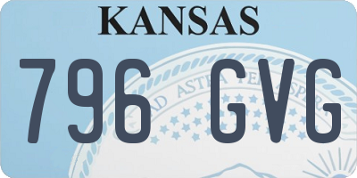 KS license plate 796GVG