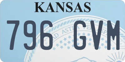 KS license plate 796GVM