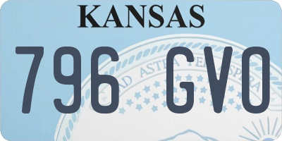 KS license plate 796GVO