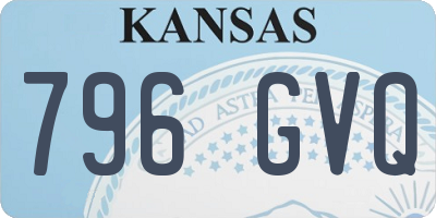 KS license plate 796GVQ