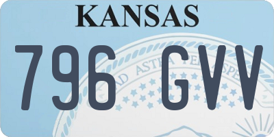 KS license plate 796GVV