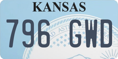KS license plate 796GWD