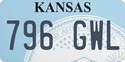 KS license plate 796GWL