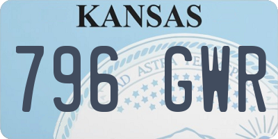 KS license plate 796GWR
