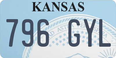 KS license plate 796GYL