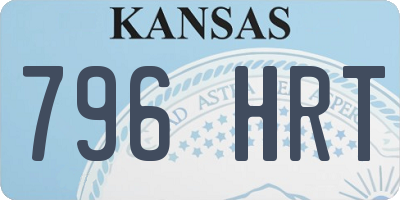 KS license plate 796HRT