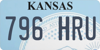 KS license plate 796HRU