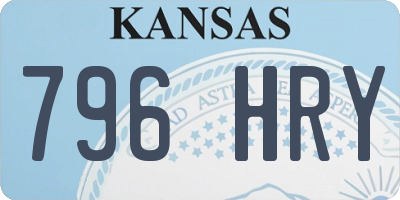 KS license plate 796HRY