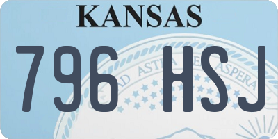 KS license plate 796HSJ