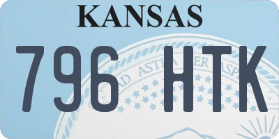 KS license plate 796HTK