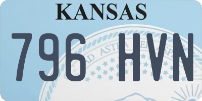 KS license plate 796HVN