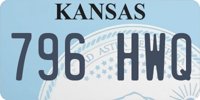KS license plate 796HWQ