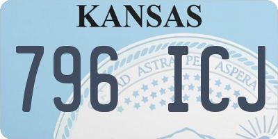 KS license plate 796ICJ