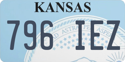 KS license plate 796IEZ