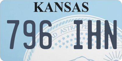 KS license plate 796IHN