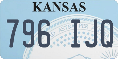 KS license plate 796IJQ