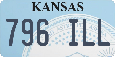 KS license plate 796ILL