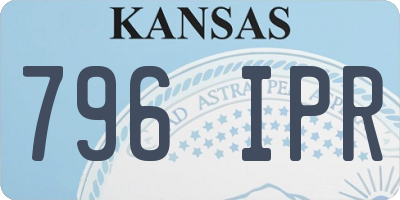 KS license plate 796IPR