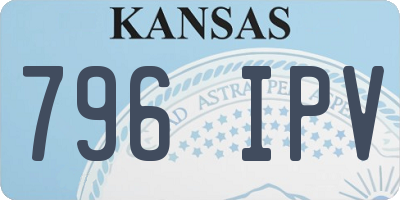 KS license plate 796IPV