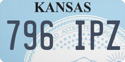 KS license plate 796IPZ
