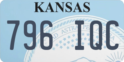 KS license plate 796IQC