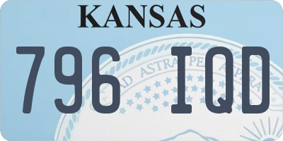 KS license plate 796IQD