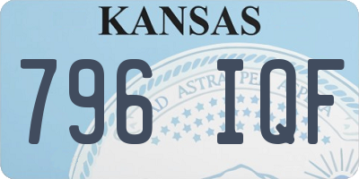 KS license plate 796IQF