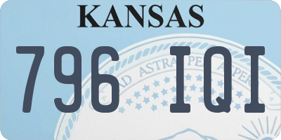 KS license plate 796IQI