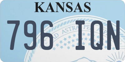 KS license plate 796IQN