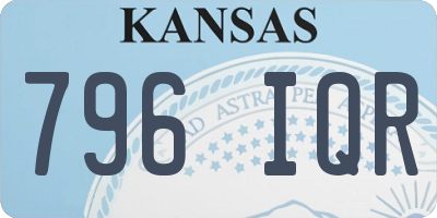 KS license plate 796IQR