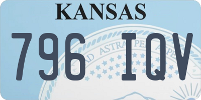 KS license plate 796IQV