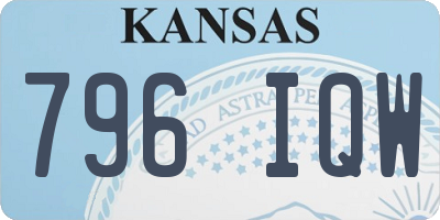 KS license plate 796IQW